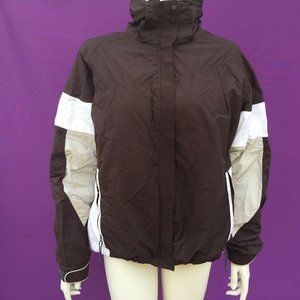 COLUMBIA omni-tech women's brown color puffer jacket size--L